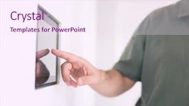  Presentation with smart home - Colorful slides enhanced with smart home and technology concept backdrop and a sky blue colored foreground