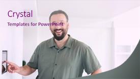  Presentation with smart home automation engineering - Beautiful PPT theme featuring smart home and technology concept backdrop and a sky blue colored foreground