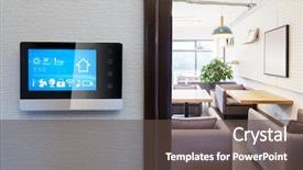  Presentation with control panel - Theme with smart home app in control background and a  colored foreground