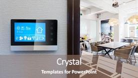  Presentation with control panel - Cool new presentation with smart home app in control backdrop and a  colored foreground