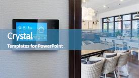  Presentation with control panel - Amazing presentation having smart home app in control backdrop and a  colored foreground