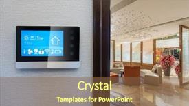  Presentation with chinese restaurant - Beautiful slide set featuring smart home in chinese restaurant backdrop and a tawny brown colored foreground