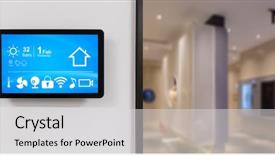  Presentation with intelligence - Presentation design enhanced with smart home system on intelligence background and a light gray colored foreground