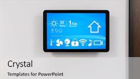  Presentation with smart home - Amazing slides having smart home system on intelligence backdrop and a light gray colored foreground