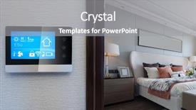  Presentation with bedroom modern - Colorful theme enhanced with smart home system on intelligence backdrop and a gray colored foreground