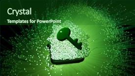  Presentation with optic - Colorful PPT layouts enhanced with smart house home technology backdrop and a forest green colored foreground