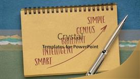  Presentation with einstein - Audience pleasing theme consisting of smart-intelligence-brilliant-genius backdrop and a yellow colored foreground