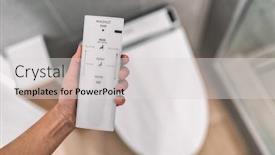  Presentation with smart home - Audience pleasing PPT layouts consisting of smart-japanese-bidet-automated-toilet backdrop and a light gray colored foreground