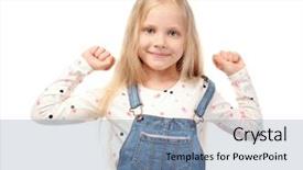  Presentation with alcohol cute - Amazing PPT layouts having smart kid - cute funny girl on white backdrop and a  colored foreground