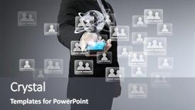  Presentation with touch screen - Audience pleasing slides consisting of smart mobility - touch screen mobile phone backdrop and a  colored foreground