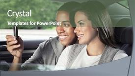  Presentation with car wash wastewater - Amazing slide deck having smart parking - teenagers in car backdrop and a ocean colored foreground