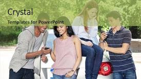  Presentation with emissions no car carbon dioxide - Slides featuring smart parking - teenagers with car background and a yellow colored foreground