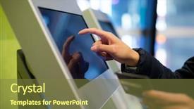  Presentation with automatic cars - PPT theme consisting of smart parking - woman using credit card background and a tawny brown colored foreground