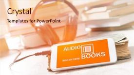  Presentation with audio - Beautiful presentation design featuring smart phone with audio books backdrop and a lemonade colored foreground