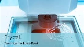  Presentation with manufacturing industry - Slide deck consisting of smart-robot-in-manufacturing-industry background and a light blue colored foreground