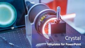  Presentation with manufacturing industry - PPT theme having smart-robot-in-manufacturing-industry background and a ocean colored foreground