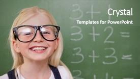  Presentation with smart retail augmented and - Audience pleasing slides consisting of smart schoolgirl posing in front backdrop and a gray colored foreground