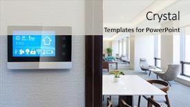  Presentation with home office - Colorful slide deck enhanced with smart screen on wall backdrop and a lemonade colored foreground