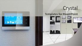  Presentation with smart home - Theme with smart screen with smart home background and a light gray colored foreground