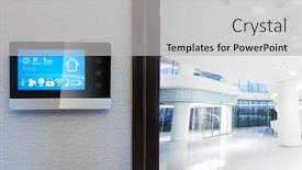  Presentation with smart home - Cool new theme with smart-screen-with-smart-home backdrop and a light gray colored foreground