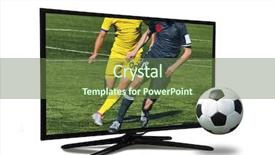  Presentation with translation - Beautiful presentation featuring watching smart tv translation backdrop and a tawny brown colored foreground