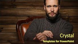  Presentation with rural housing - Cool new slide set with smart village - handsome man wearing cardigan backdrop and a wine colored foreground