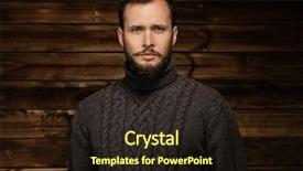  Presentation with wooden - Amazing presentation theme having smart village - handsome man wearing cardigan backdrop and a wine colored foreground