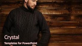  Presentation with wooden - Presentation theme with smart village - handsome man wearing cardigan background and a wine colored foreground