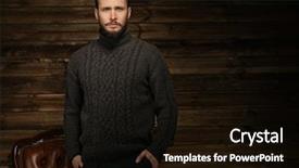  Presentation with handsome - Presentation with smart village - handsome man wearing cardigan background and a black colored foreground