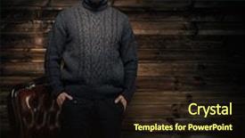  Presentation with rural housing - Colorful PPT layouts enhanced with smart village - handsome man wearing cardigan backdrop and a wine colored foreground