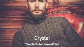  Presentation with wooden - PPT theme enhanced with smart village - handsome man wearing cardigan background and a gray colored foreground
