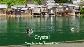  Presentation with take - Theme enhanced with smart village - woman take photo on cellphone background and a  colored foreground