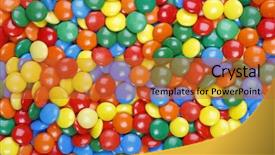  Presentation with chocolate - Amazing slides having colorful chocolates - close-up background of multi colored backdrop and a red colored foreground