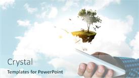  Presentation with books - Slides having smartphone-and-books-mixed-media background and a sky blue colored foreground