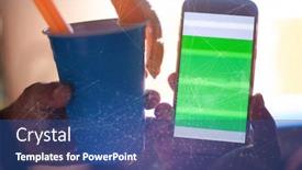  Presentation with neuro - Audience pleasing slide deck consisting of smartphone-close-up-on-xmas backdrop and a ocean colored foreground