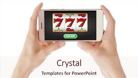  Presentation with arabic music arab man playing - Amazing presentation design having smartphone for playing online casino backdrop and a lemonade colored foreground