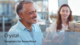  Presentation with bakery - Audience pleasing presentation consisting of smartphone in the bakery store backdrop and a  colored foreground