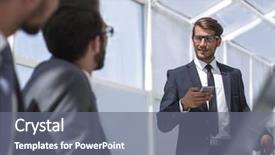  Presentation with businessman standing on maze - Cool new slides with smartphone standing in his ofiice backdrop and a  colored foreground