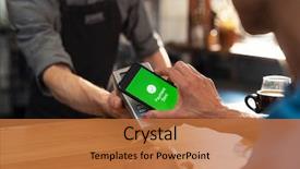  Presentation with nfc technology - Audience pleasing PPT layouts consisting of smartphone using nfc technology backdrop and a red colored foreground