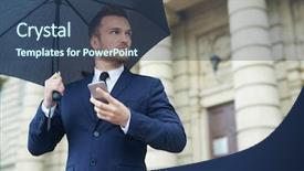  Presentation with rainy day - Audience pleasing PPT layouts consisting of smartphone waiting for somebody backdrop and a  colored foreground