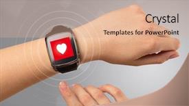  Presentation with heart rate - Cool new theme with smartwatch and with heart rate backdrop and a  colored foreground
