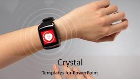  Presentation with heart rate - PPT layouts having smartwatch and with heart rate background and a  colored foreground