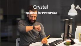  Presentation with recorder - Colorful theme enhanced with smartwatch using voice command backdrop and a dark gray colored foreground