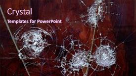  Presentation with broken glass - Slide set enhanced with smashed-glass-in-a-window background and a wine colored foreground