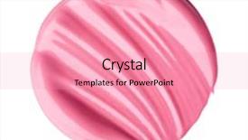  Presentation with lipstick - Beautiful theme featuring smear of lipstick isolated backdrop and a coral colored foreground