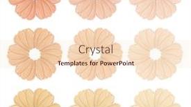  Presentation with foundation - Colorful presentation enhanced with foundation for face conceptual flower backdrop and a lemonade colored foreground