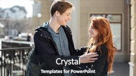  Presentation with young college student diagnosis of chlamydia - Slide set consisting of smi - cheerful couple of young cute background and a  colored foreground