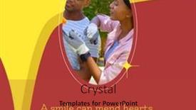  Presentation with hearts - Presentation theme consisting of smile-can-mend-hearts-world and a red colored foreground