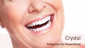  Presentation with preventive dental care - Presentation theme having smile dental care white teeth background and a lemonade colored foreground