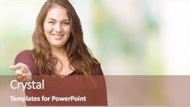  Presentation with plus size fashion model - Slide deck featuring smile greet - beautiful and attractive plus size background and a red colored foreground